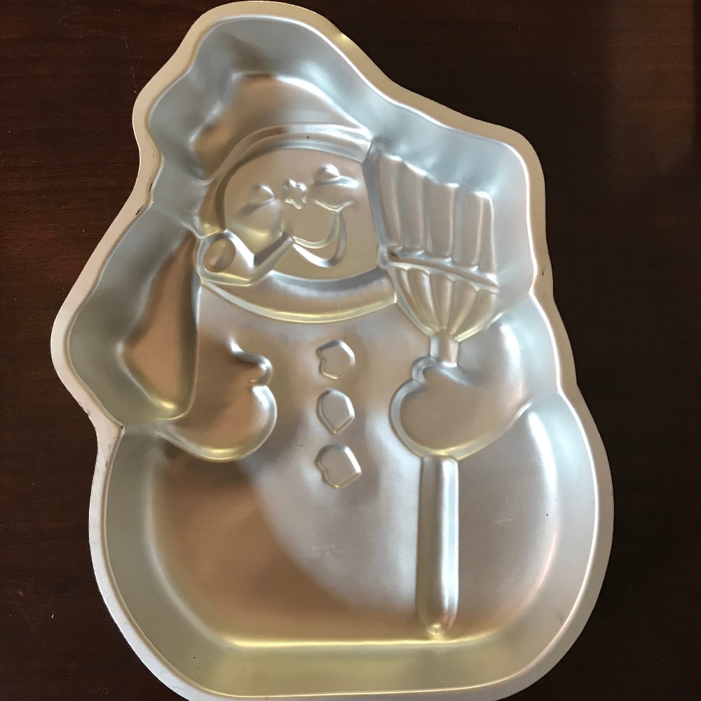 Wilton Snowman with Broom Cake Pan #502-1646 VGC